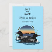 Loons Sunset Blue Save The Date (Voorkant)