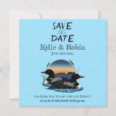 Loons Sunset Blue Save The Date (Voorkant)