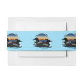 Loons Sunset Blue Uitnodigingen Wikkel (Voorkant Voorbeeld)