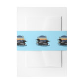 Loons Sunset Blue Uitnodigingen Wikkel (Voorkant Voorbeeld)