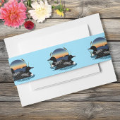 Loons Sunset Blue Uitnodigingen Wikkel