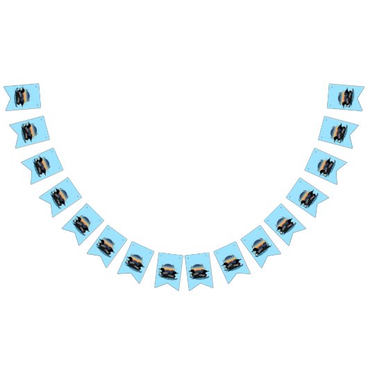 Loons Sunset Blue Vlaggetjes (Alle)