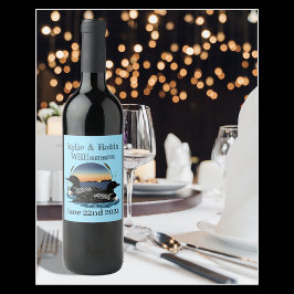 Loons Sunset Blue Wijn Etiket