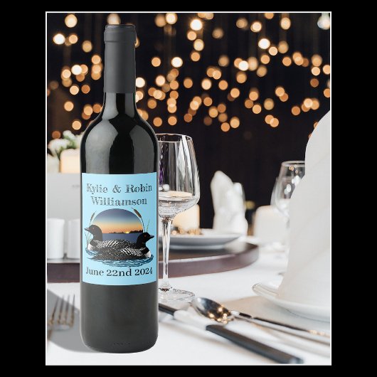 Loons Sunset Blue Wijn Etiket