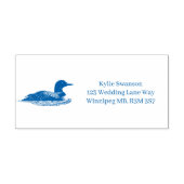 Loons Sunset BluevWedding Zelfinktende Stempel (Design)