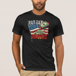 Loonstrook Verdween Grappige Financiële Humor Graf T-shirt