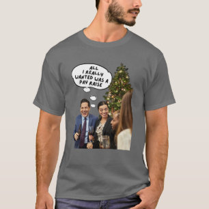 loonsverhoging voor Kerstmis T-shirt
