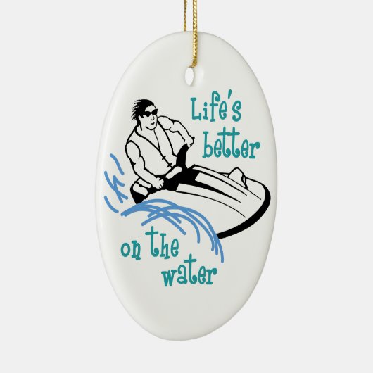 Loont beter op water keramisch ornament (Rechts)