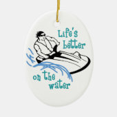 Loont beter op water keramisch ornament (Voorkant)