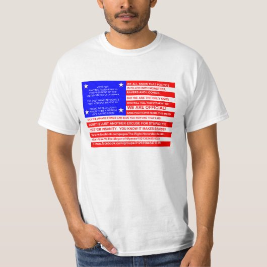 LOONVLAG VAN EEN MERKA T-SHIRT (Voorkant)