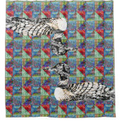 Loony Pattern Quilt Douchegordijn (Voorkant)