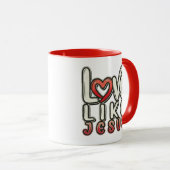 Looove Als JESUS - Christelijk Mok (Voorkant rechts)
