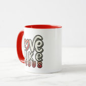 Looove Als JESUS - Christelijk Mok (Voorkant links)
