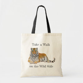 Loop aan de Wilde Side Tiger Tote Bag