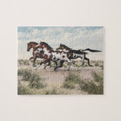 Loop als de wind - Galopperende paarden Puzzel (Horizontaal)