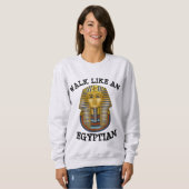 LOOP ALS EEN EGYPTISCHE RETRO T-SHIRTS SWEATSHIRT (Voorkant volledig)