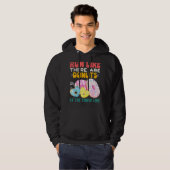 Loop alsof er donuts zijn op de finse lijn. hoodie (Voorkant volledig)