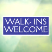 Loop binnen Welkom klant uitnodigen Business Shop Raamsticker (Vel 3)