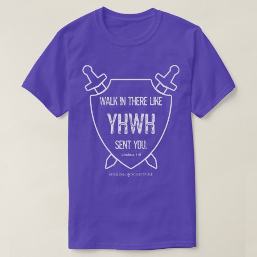 Loop daar mee zoals YHWH je Joshua 19 Premium stuu T-shirt (Design voorkant)