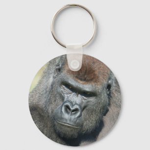 Loop de gorilla kanalen van de blik van zijn vader sleutelhanger