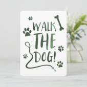 loop de hond kaart (Staand voorkant)