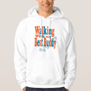 Loop de hond mannen capuchon sweatshirt