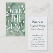 loop de hond visitekaartje (Voorkant / Achterkant)