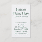 loop de hond visitekaartje (Achterkant)