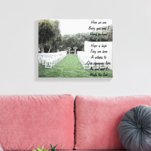 Loop de lijn canvas print (Insitu (Woonkamer))