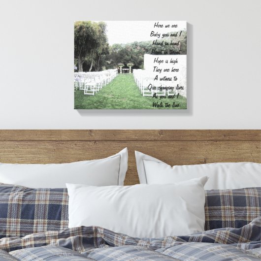 Loop de lijn canvas print (Insitu (Slaapkamer))