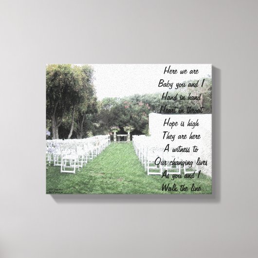 Loop de lijn canvas print (Voorkant)