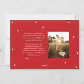 Loop de Loop bloeide type foto Feestdagenkaart (Achterkant)