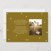 Loop de Loop Flourished Type Foto Feestdagenkaart (Achterkant)