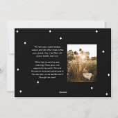 Loop de Loop Flourished Type Foto Feestdagenkaart (Achterkant)