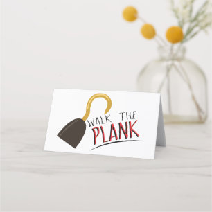 Loop de plank! plaatskaartje