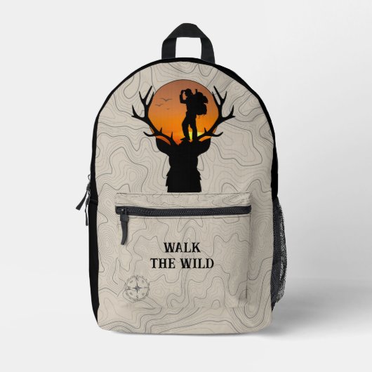 Loop de Wild Topographic Adventure Rugzak (Voorkant)