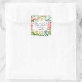 Loop dicht bij God | James 4:8 Vierkante Sticker (Tas)