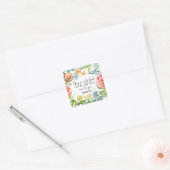 Loop dicht bij God | James 4:8 Vierkante Sticker (Envelop)