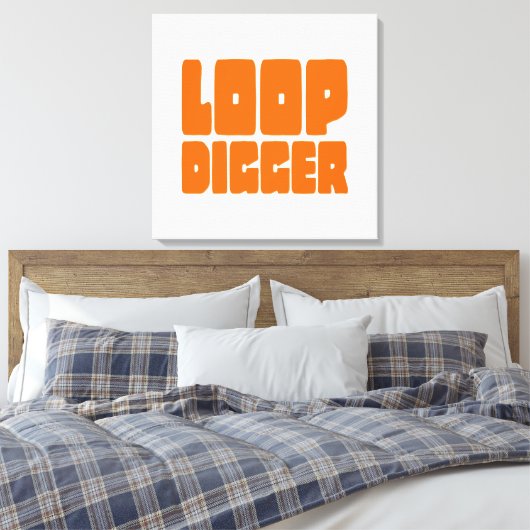 LOOP DIGGGER CANVAS AFDRUK (Insitu (Slaapkamer))