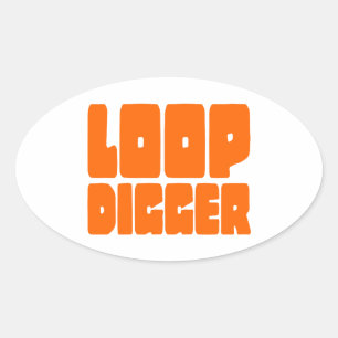 LOOP DIGGGER OVALE STICKER