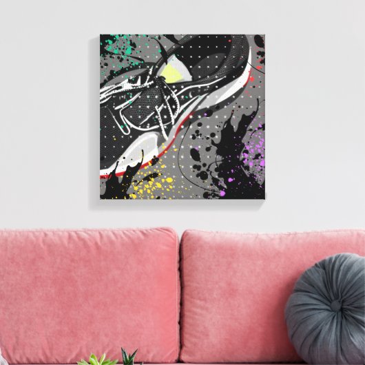 Loop door canvas afdruk (Insitu (Woonkamer))