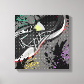 Loop door canvas afdruk (Voorkant)