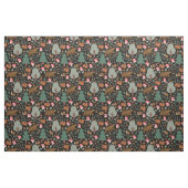 Loop door de Bossen op zwart Stof (Fat Quarter)