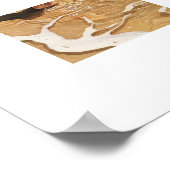 Loop door de golven aan de kust poster (Hoek)