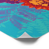 Loop door Faith boho chic floral Scriptkunst Poster (Hoek)