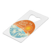 Loop door Faith Christelijk Design Creditkaart Flessenopener (Achterkant Gekanteld)