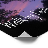 Loop door Faith, niet door een bijbelse zonsonderg Poster (Hoek)