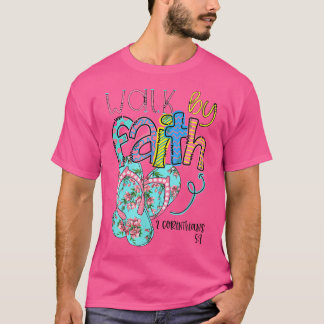 Loop door Faith Teenslippers Christelijke Jezus Bi T-shirt