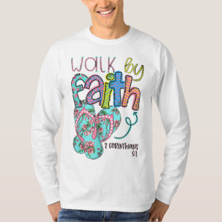 Loop door Faith Teenslippers Christelijke Jezus Bi T-shirt