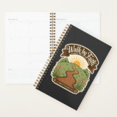 Loop door geloof Bijbelvers citaat Christelijk cad Planner (Display)